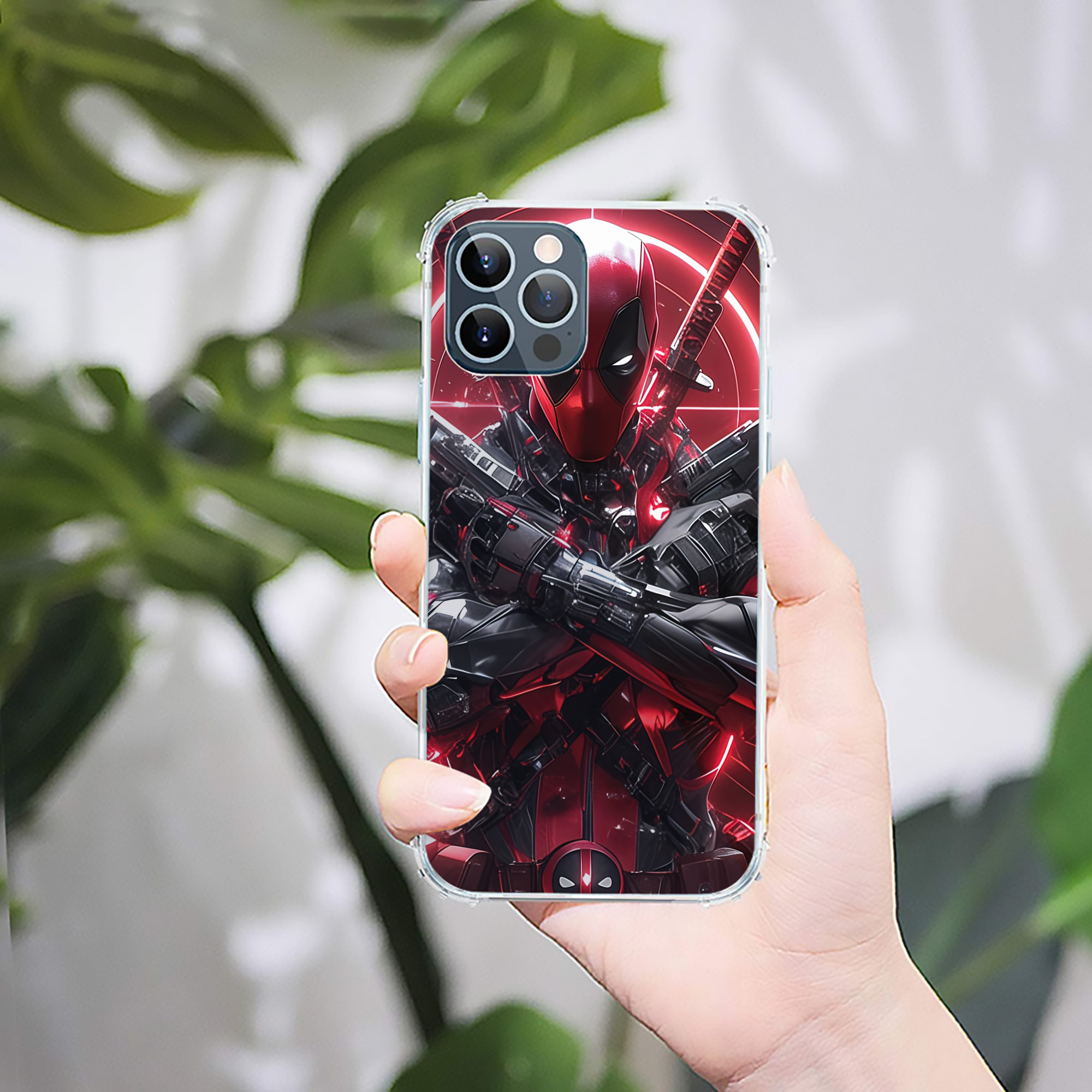 （画像用） Deadpool デッドプール 【iPhone 12シリーズ対応】透明スマホケース（クリアソフトケース）